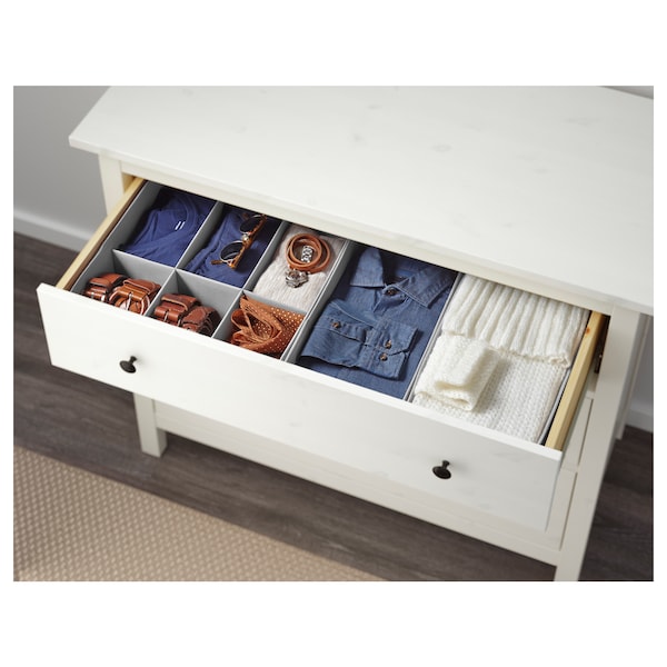 HEMNES Kommode mit 3 Schubladen, weiß gebeizt, Meist gekauft
