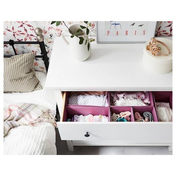 HEMNES Kommode mit 3 Schubladen, weiß gebeizt, Meist gekauft