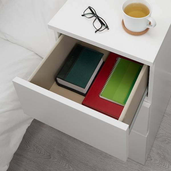 MALM Kommode mit 3 Schubladen, weiß, Sonderangebot