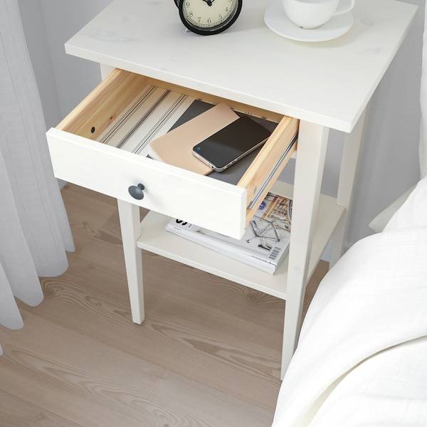 HEMNES Ablagetisch, weiß gebeizt, Zeitlich begrenztes Angebot