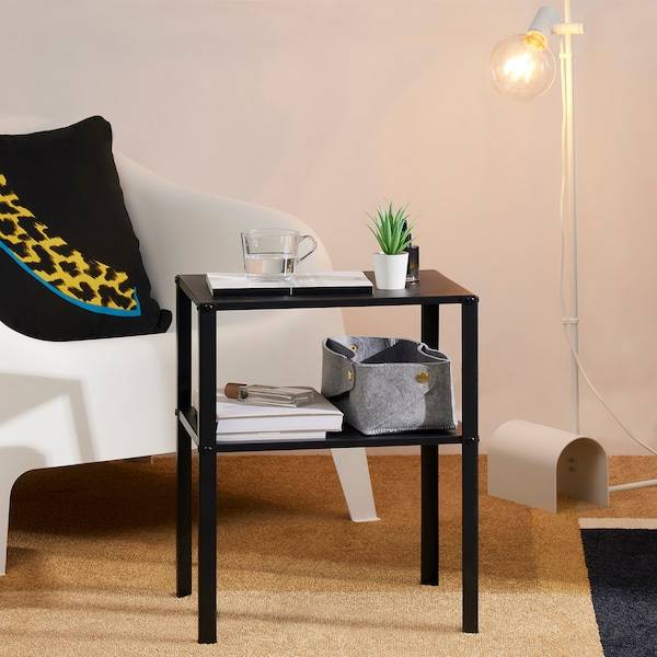 KNARREVIK Ablagetisch, schwarz, Blitzangebot