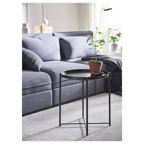 GLADOM Tabletttisch, schwarz, Große Rabatte