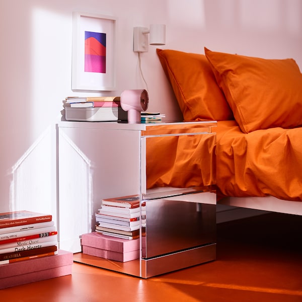 MALM Kommode mit 2 Schubladen, Spiegeleffekt, Saisonale Angebote