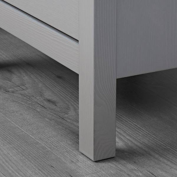 HEMNES Kommode mit 2 Schubladen, grau lasiert, Räumungsverkauf
