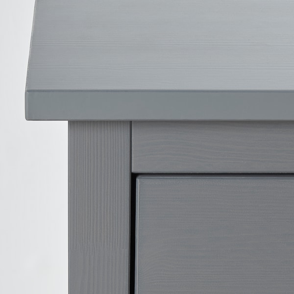 HEMNES Kommode mit 2 Schubladen, grau lasiert, Räumungsverkauf