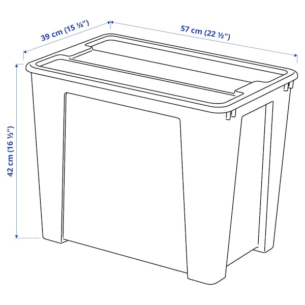 SAMLA Box mit Deckel, transparent, Neuheiten