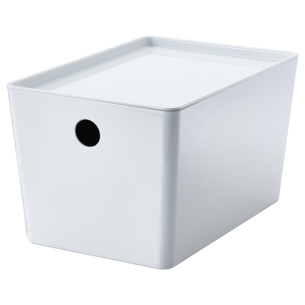 KUGGIS Box mit Deckel, weiß,