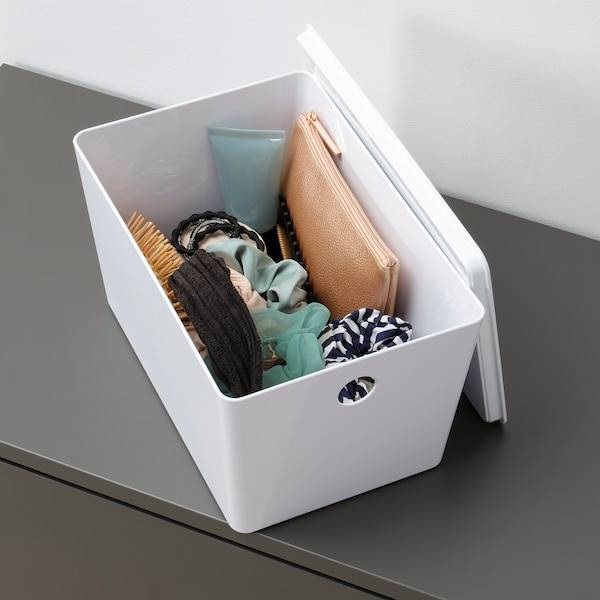 KUGGIS Box mit Deckel, weiß, Saisonale Angebote