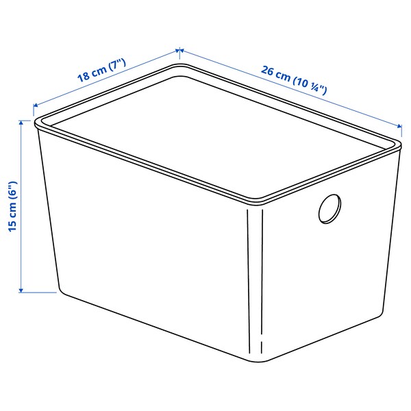 KUGGIS Box mit Deckel, weiß, Saisonale Angebote