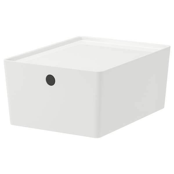 KUGGIS Box mit Deckel, weiß,