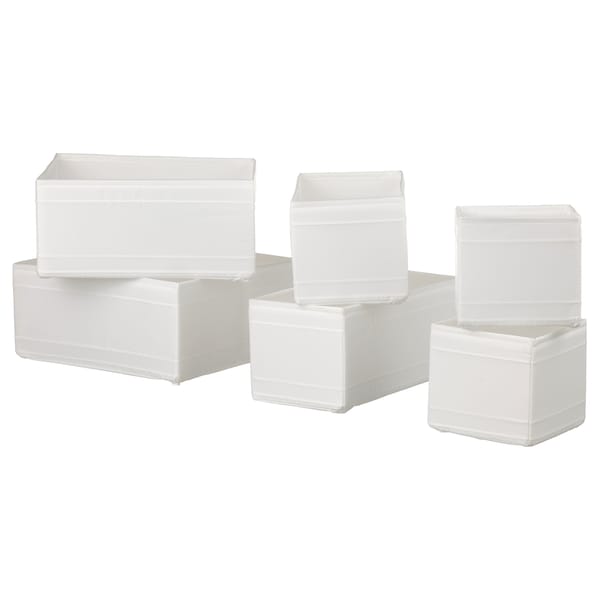SKUBB Box 6er-Set, weiß Tägliche Deals