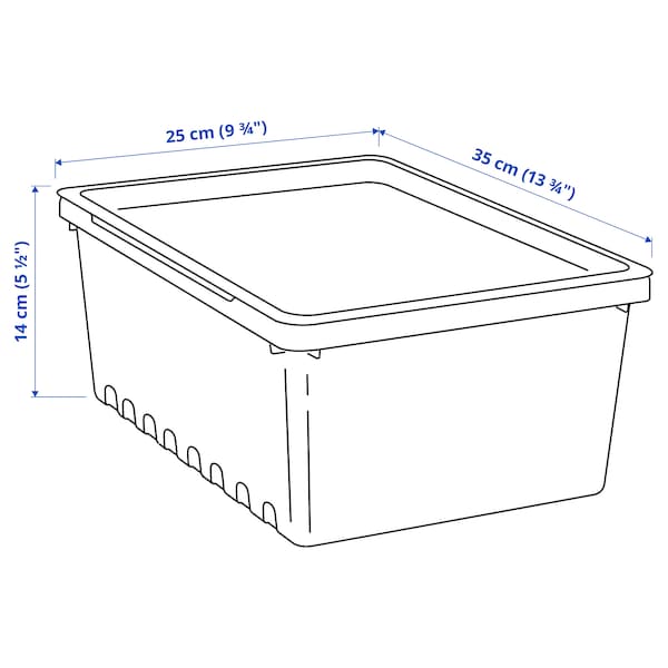 UPPSNOFSAD Box mit Deckel, schwarz, Sonderangebote