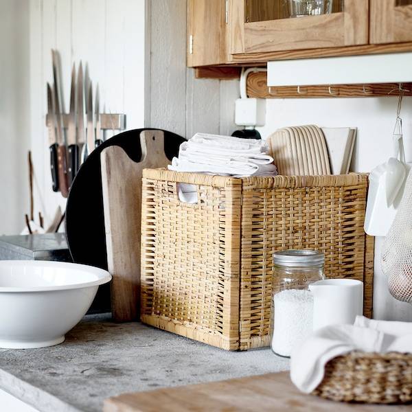 BRANÄS Korb, Rattan, Riesige Ersparnisse