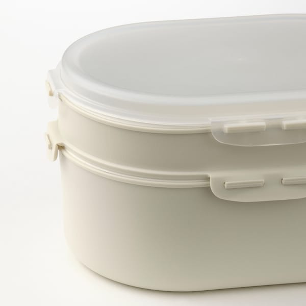 UTBJUDA Stapelb. Lunchbox trock. Lebensmit., helles Graubeige Vierteljährliche Förderung
