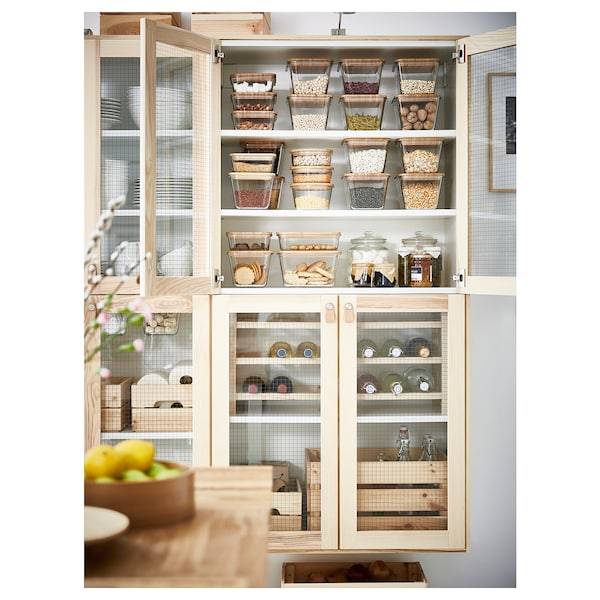 IKEA 365+ Behälter, quadratisch/Glas, Kostenloser Versand international