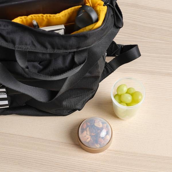 SPLITTERNY Snackdose, transparent/hell graubraun, zollfrei