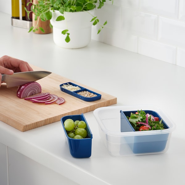IKEA 365+ Lunchbox-Einsatz 2 St., dunkelblau Online