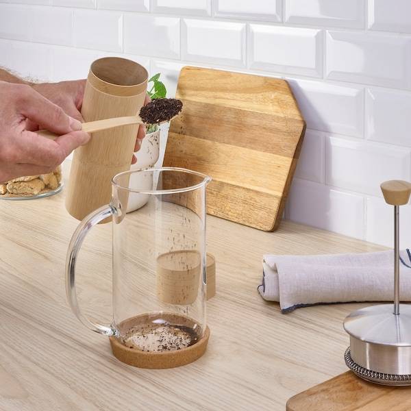 RÖDMULLE Kaffee-/Teedose, mit Löffel Bambusfurnier, Fabrik Onlineshop
