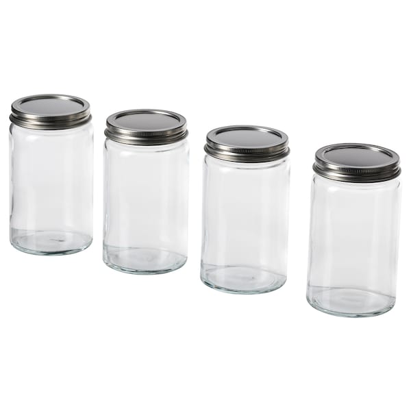 CITRONHAJ Gewürzglas, Klarglas/Edelstahl,