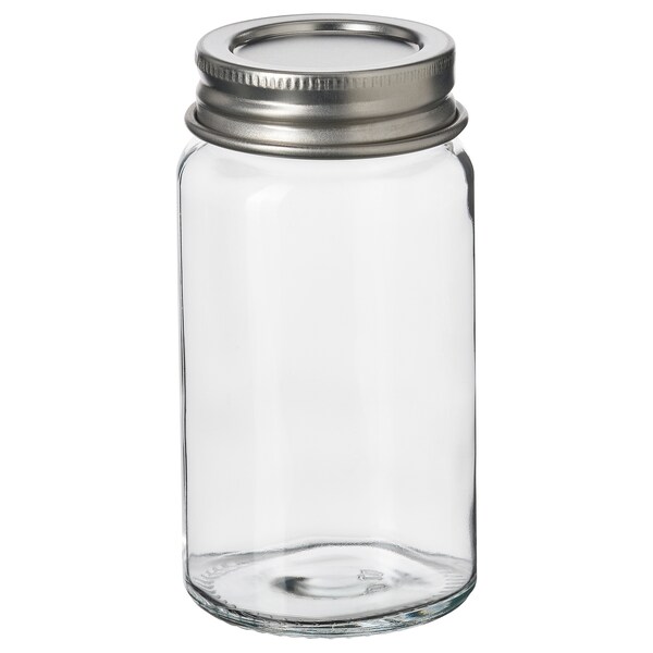 GULDFISK Gewürzglas, Klarglas/Edelstahl,