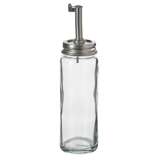 CITRONHAJ Öl-/Essigflasche, Klarglas/Edelstahl, Weihnachtsangebot