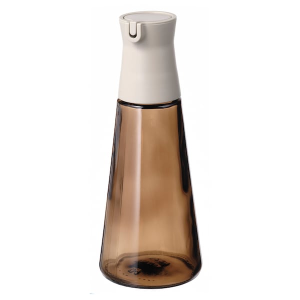 HALVTOM Flasche mit Ausgießer, Glas/braun, Muttertagsangebot