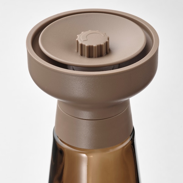 HALVTOM Gewürzmühle, Glas/braun, Top Angebot