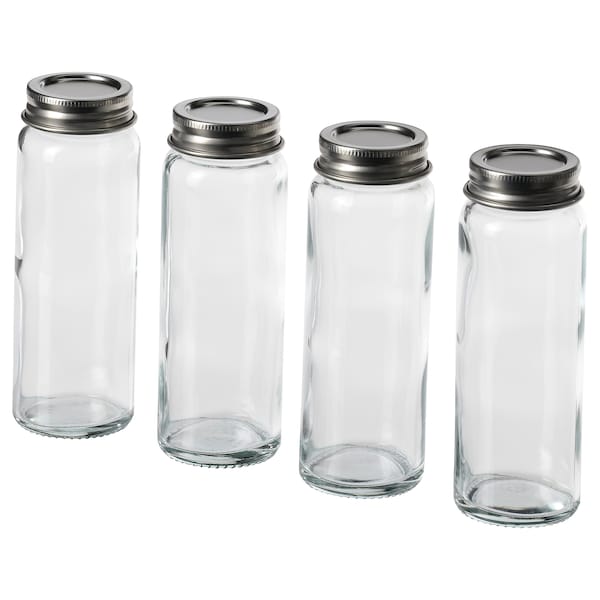CITRONHAJ Gewürzglas, Klarglas/Edelstahl,