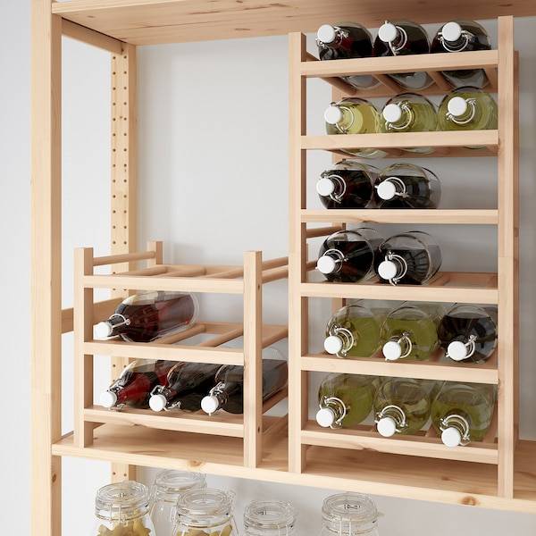 HUTTEN Flaschenregal für 9 Flaschen, Massivholz Blitzangebot