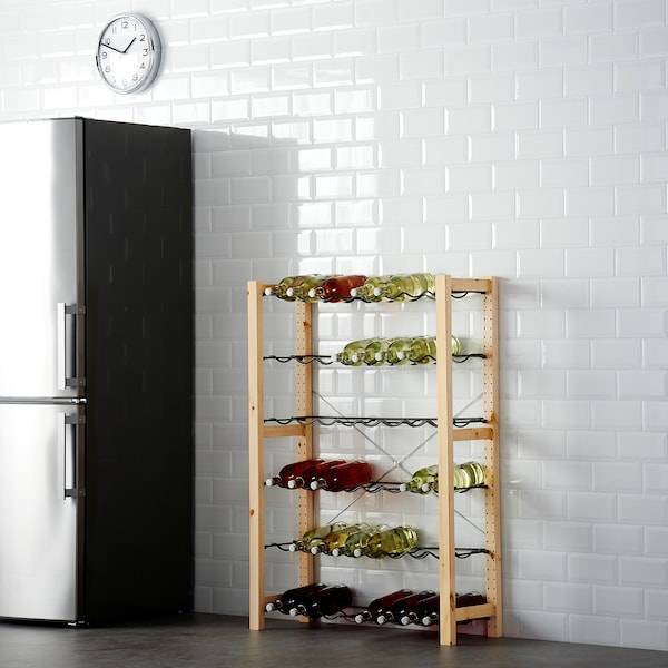IVAR 1 Element/Flaschenbord, Kiefer/grau, Kauf eins, bekomm eins gratis