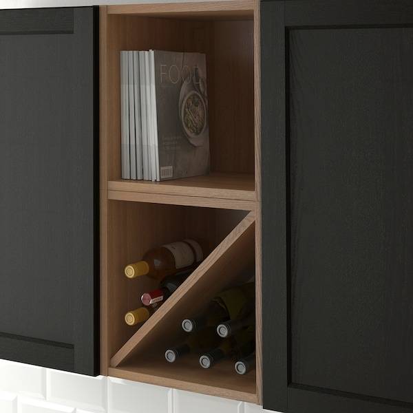 VADHOLMA Flaschenregal, braun/Esche geb., VIP-Rabatte
