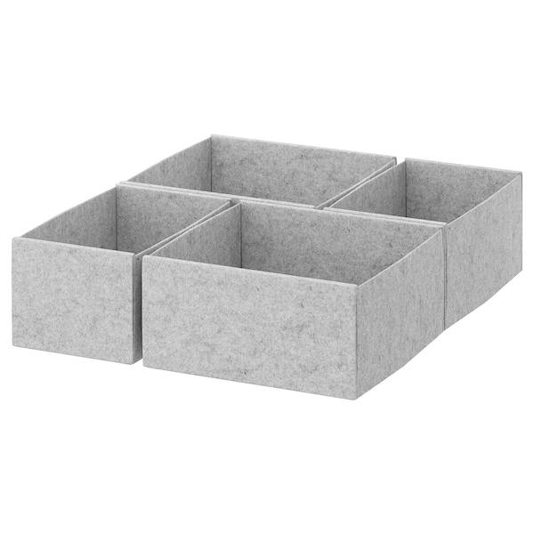 KOMPLEMENT Box 4er-Set, hellgrau, Zeitbegrenzte Promotion