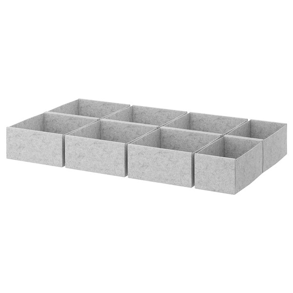 KOMPLEMENT Box 8er-Set, hellgrau,