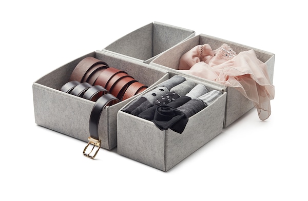 KOMPLEMENT Box 8er-Set, hellgrau, 50% Rabatt mit kostenlosem Versand