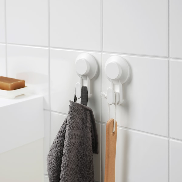 TISKEN Haken mit Saugnapf, weiß Verkauf