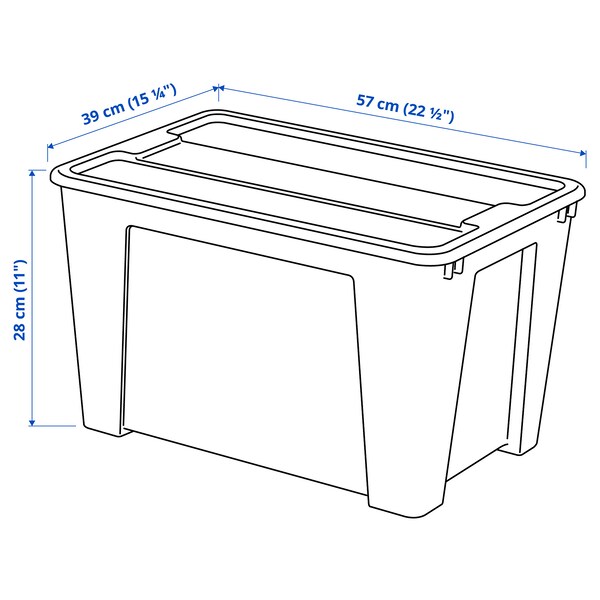 SAMLA Box mit Deckel, transparent, Cyber Monday