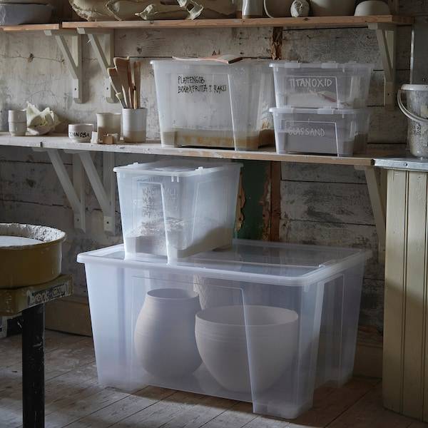 SAMLA Box mit Deckel, transparent, Osterangebot