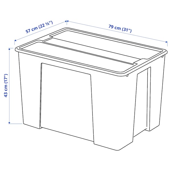 SAMLA Box mit Deckel, transparent, Osterangebot