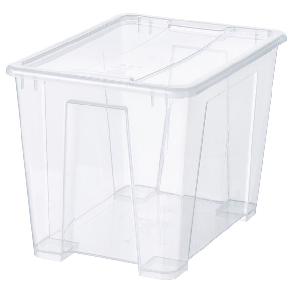 SAMLA Box mit Deckel, transparent, Valentinstagsangebot