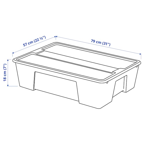 SAMLA Box mit Deckel, transparent, Jubiläumsangebot