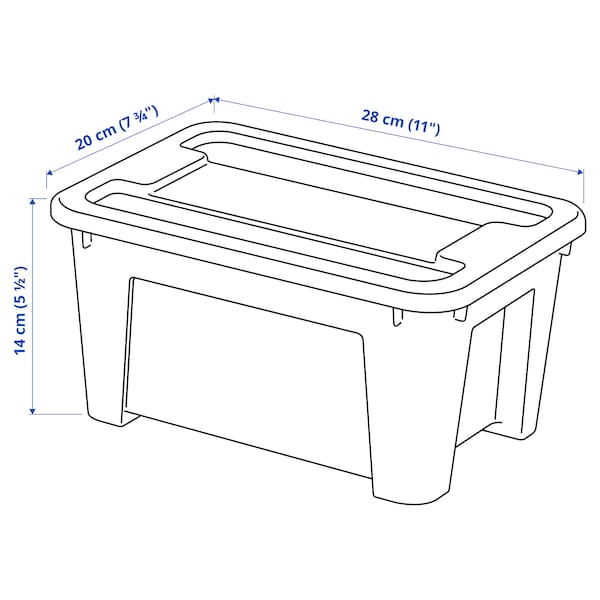 SAMLA Box mit Deckel, transparent, Exklusive Angebote