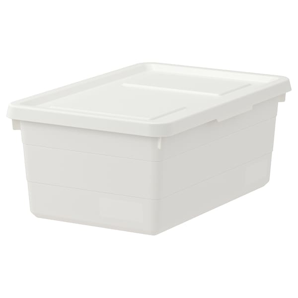 SOCKERBIT Box mit Deckel, weiß,