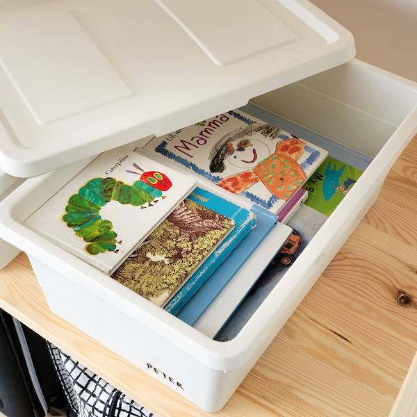 SOCKERBIT Box mit Deckel, weiß, Große Rabatte