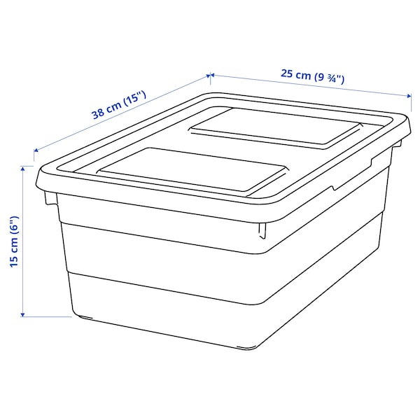 SOCKERBIT Box mit Deckel, weiß, Große Rabatte