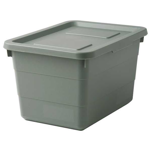 SOCKERBIT Box mit Deckel, graugrün,