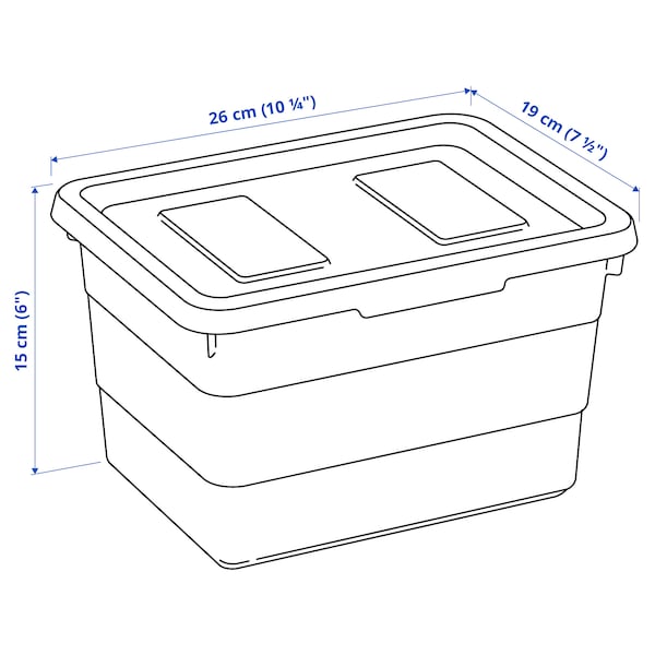 SOCKERBIT Box mit Deckel, graugrün, Saisonale Angebote