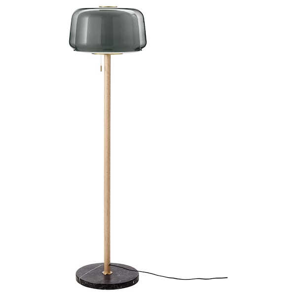 EVEDAL Standleuchte, Marmor/grau