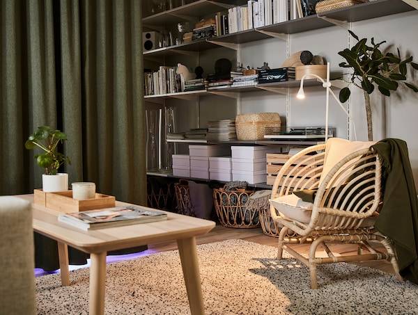 NÄVLINGE Stand-/Leseleuchte, LED, weiß Großer Ausverkauf