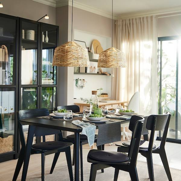KAPPELAND Hängeleuchtenschirm, Rattan, Blitzangebot