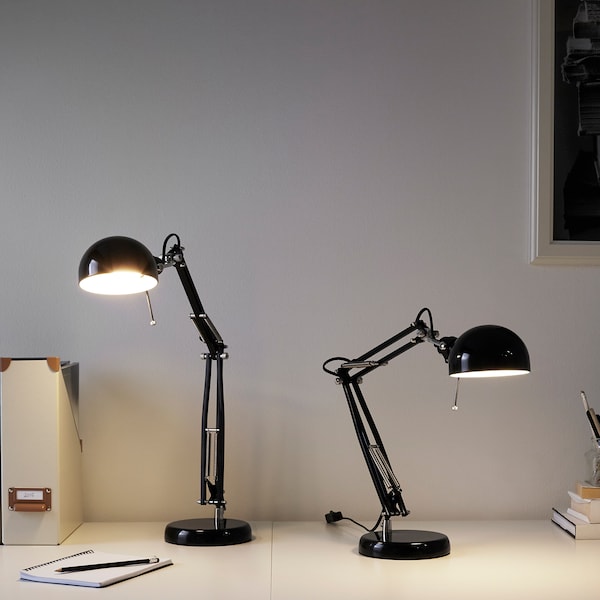 FORSÅ Arbeitsleuchte, schwarz Neueste Stile